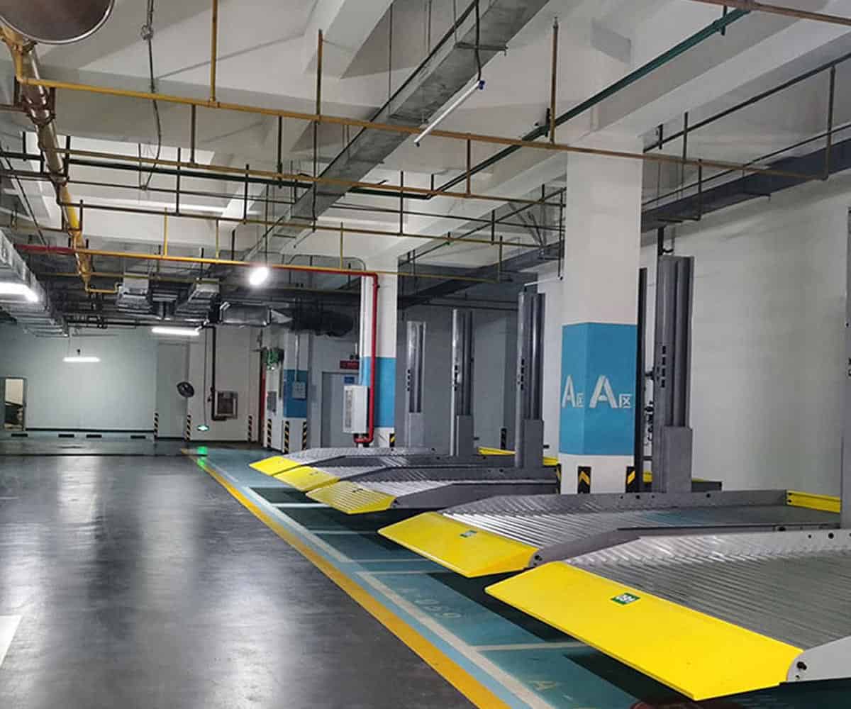 永平升降橫移停車庫過驗收