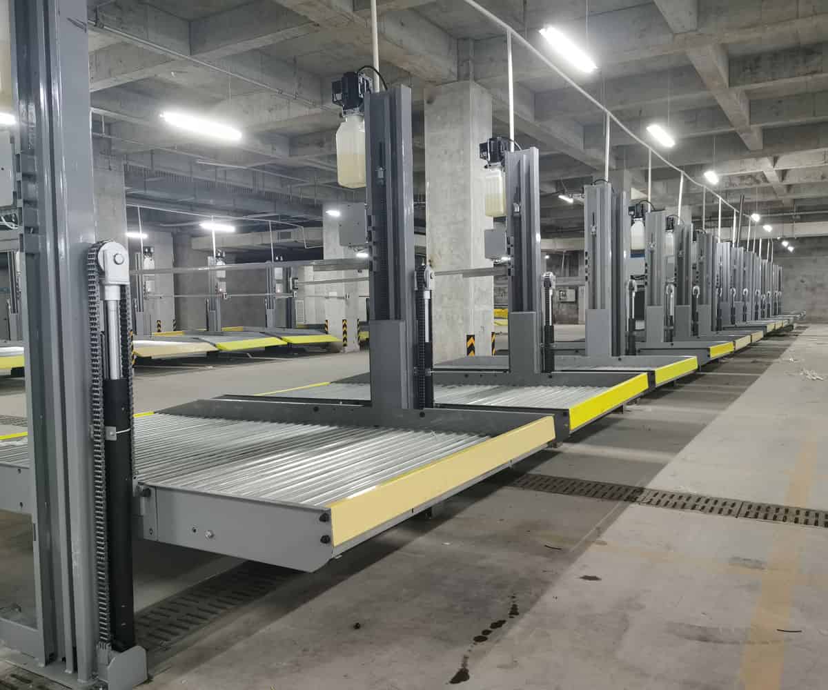 牟定兩層簡易升降機械式停車設備過規劃