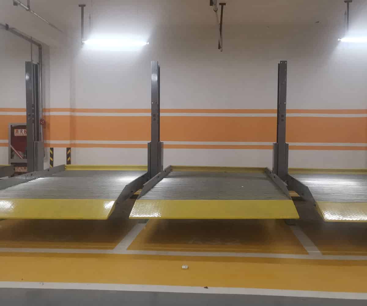 內江雙層簡易升降類立體停車位回收