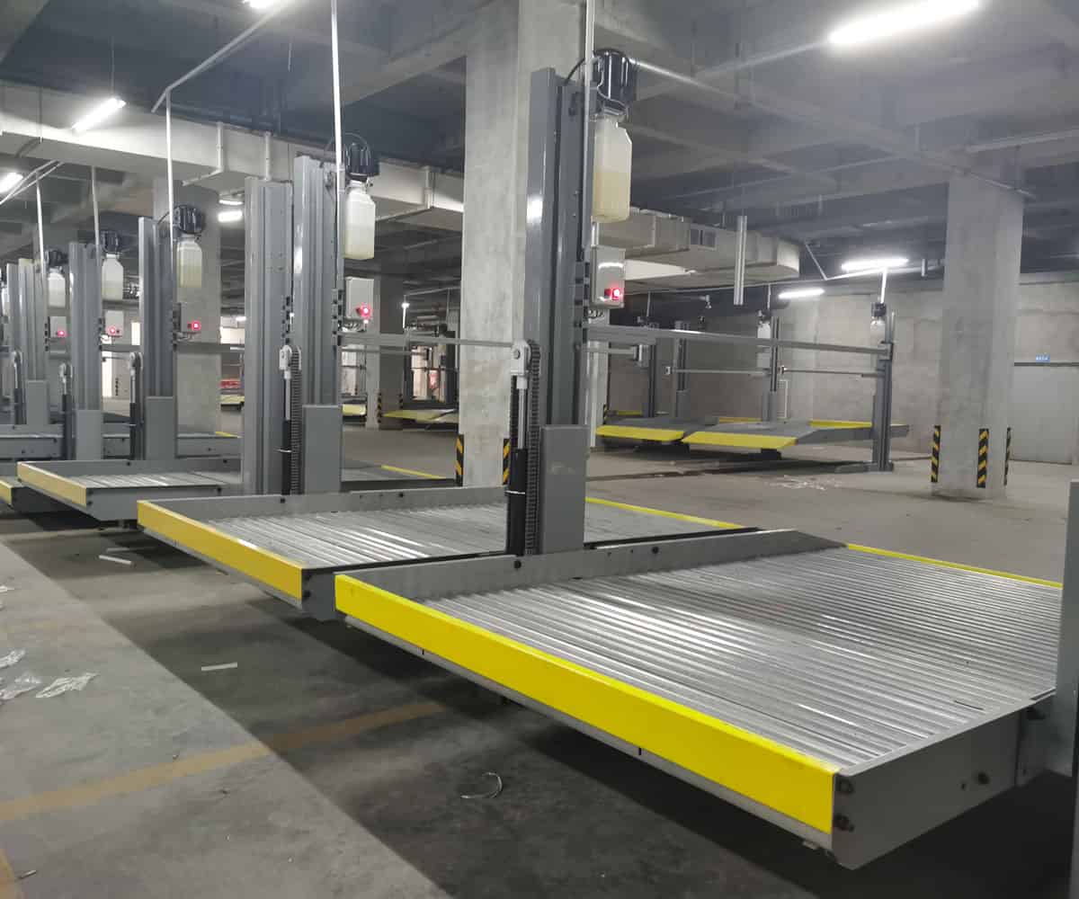 船山雙層升降橫移式機械式停車設備過驗收