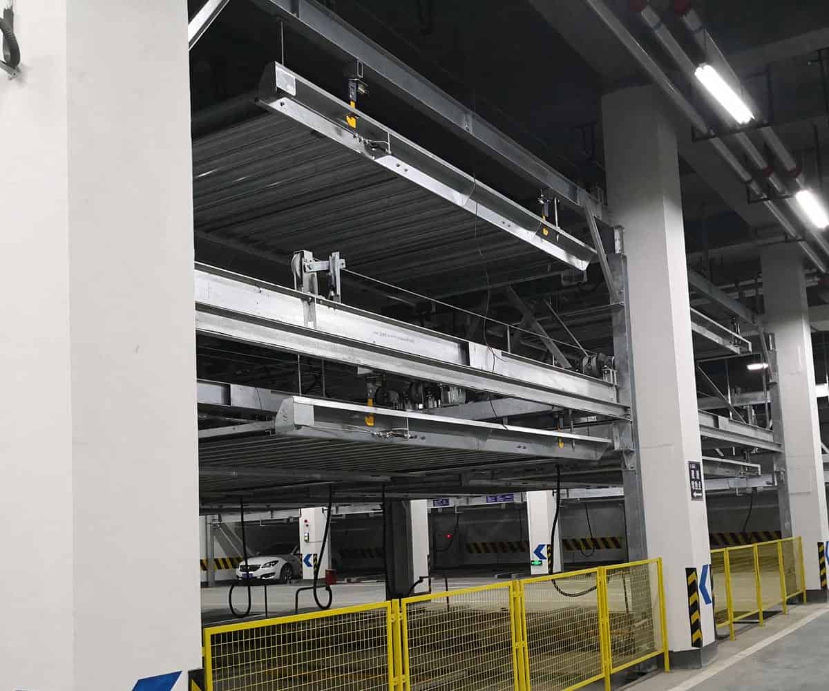 永勝負二正三地坑式PSH5D2五層升降橫移機械式立體停車設備